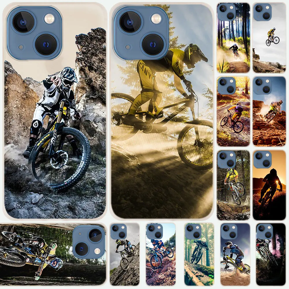 

Silicone Soft Coque Shell Case For iPhone 14 13 12 11 Pro X XS Max XR Plus Mini SE 2020 Cover Amazing mountain bike Bicycle MTB
