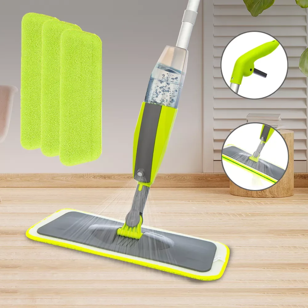 

NEW2023 Spray Mop Broom Set Magic Mop Wooden Floor Flat Mops Home Cleaning Tool Household with Reusable Microfiber Pads Lazy Mop