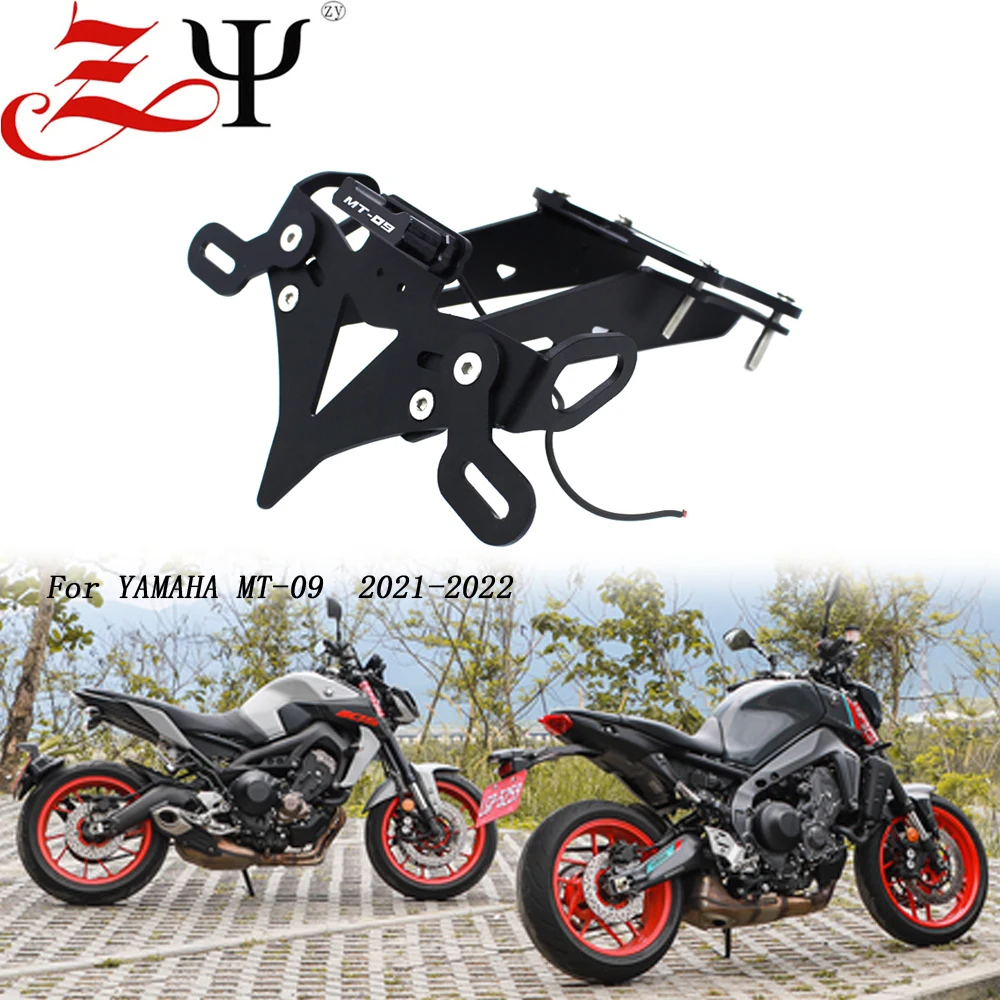 Per YAMAHA MT09 MT 09 2021-2022 portatarga accessori moto coda ordinata staffa di montaggio parafango posteriore eliminatore MT-09