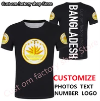 bangladesh t shirt free custom made name number black print photo bgd country college t shirt diy bd bengali nation flag clothes