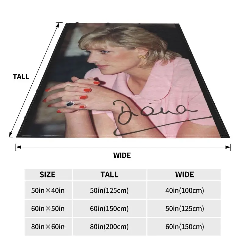 Флисовое покрывало принцессы Диана мягкое комфортное бархатное для кемпинга