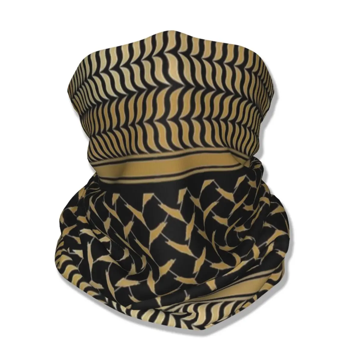 Золотистый чехол с изображением карты Палестины волшебный шарф принтом