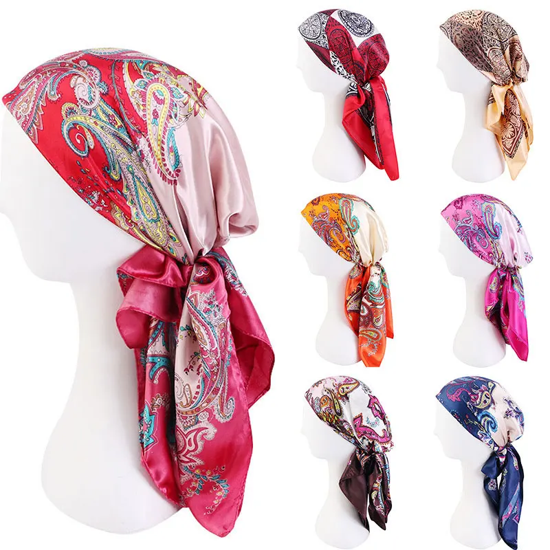 

Women's Turban Hat Headwear Simple All-match Muslim High Elastic Turban Hat For Ladies Small Fresh Colorful Turban Hat