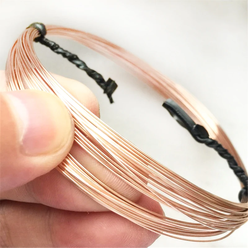 Фото Проволока из розового золота 14K, полужесткая, круглая, длиной 1 метр, для изготовления бижутерии своими руками, оптовая продажа, фурнитура №5
