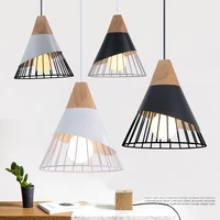 nordic theme pendant lamp black white e27 diningroom personalized leisure area bar bedroom bed modern decorative lamps