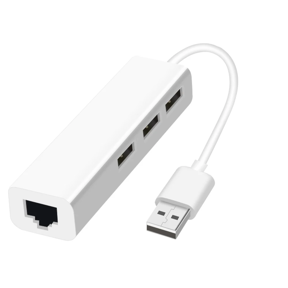 

USB Type-c To USB 2.0 HUB USB Ethernet With 3 Port USB2.0 RJ45 Lan Network Card USB To Ethernet Adapter For Windows 10