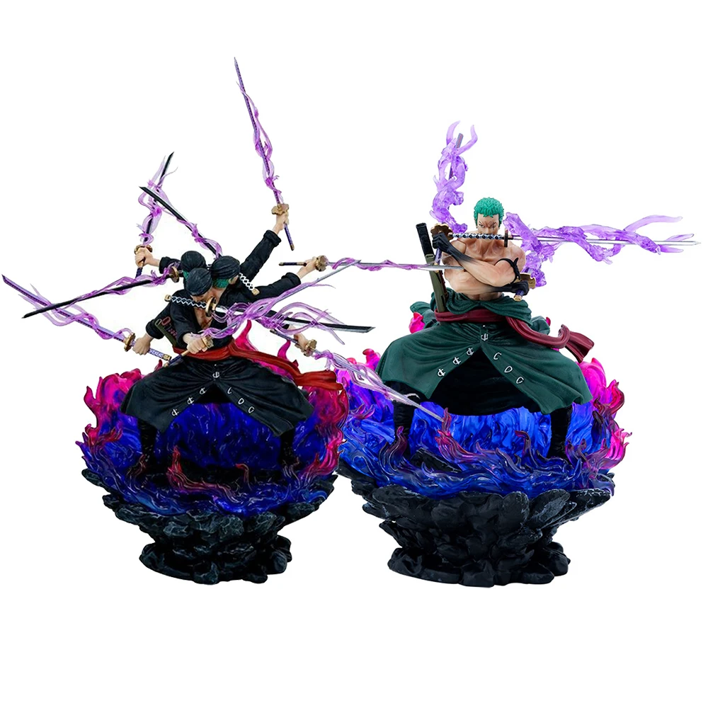 

Экшн-фигурка ророноа Зоро вано, три головы и шесть рук, девять ножей, аниме потока Шура, 42 см, ПВХ Модель, Подарочные игрушки