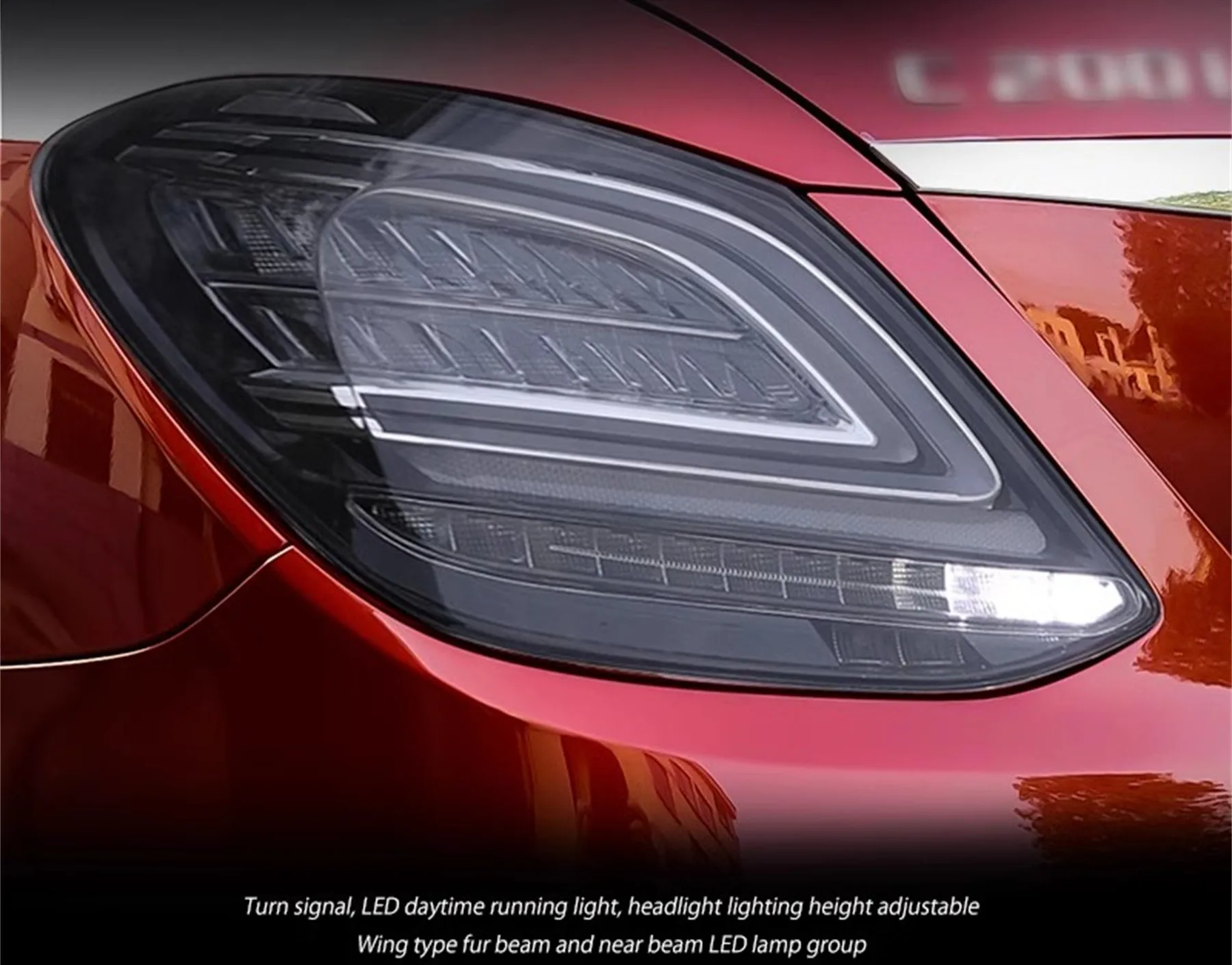 Автомобильный светодиодный задний фонарь для Mercedes Benz C-Class W205 14-20 стоп-сигнал