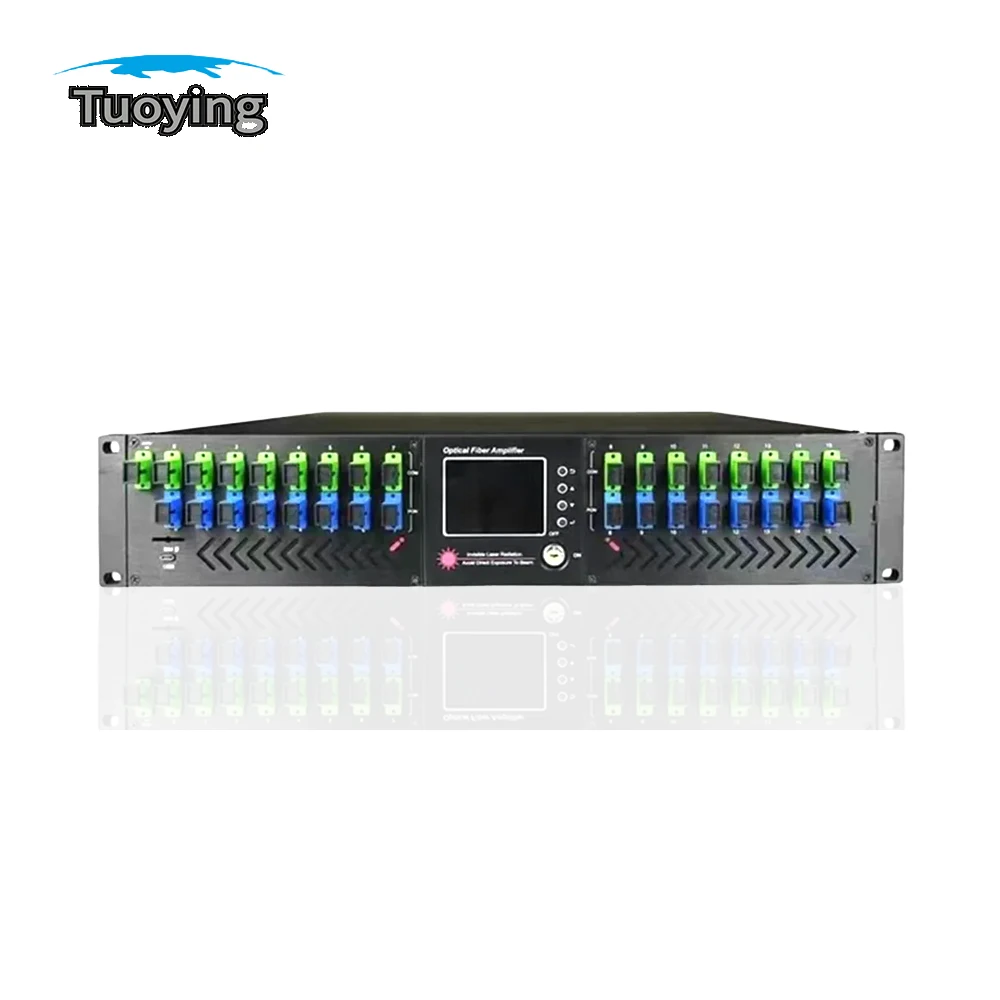 Оптоволоконный усилитель с эрбиум-дупедом 1550 нм CATV FTTH EDFA выход 16/32*23 дБ + WDM
