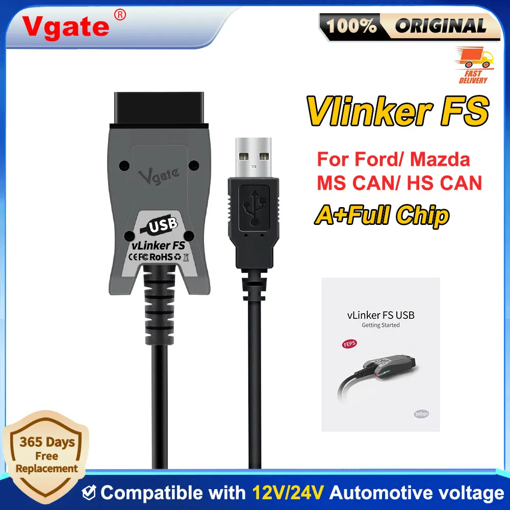 

Vgate vLinker FS ELM327 USB OBD2 сканер FORScan HS/MS-CAN автомобильные диагностические инструменты для Mazda/Ford MS/HS CAN PK OBDLink EX