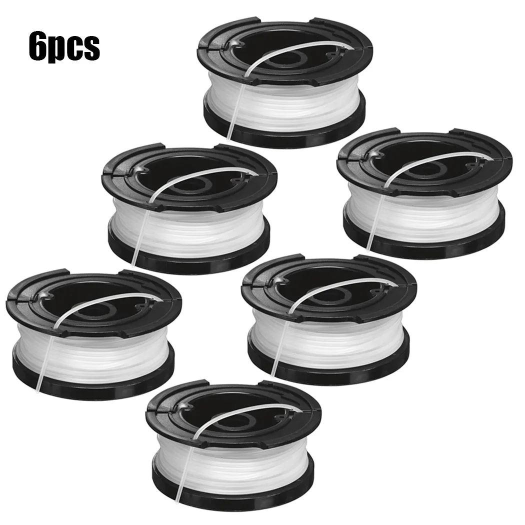 

Trimmer Spool Line 6pcs A6481 For Black&Decker ST4525 ST6600 ST7000 ST7200-CA ST7500 Garden Lawn Mower Trimmer Grass Cutter Part