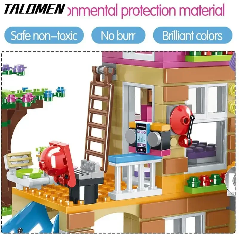 Совместимый 41340 Дом дружбы строительные блоки друзья 865 шт. игрушки для отелей и