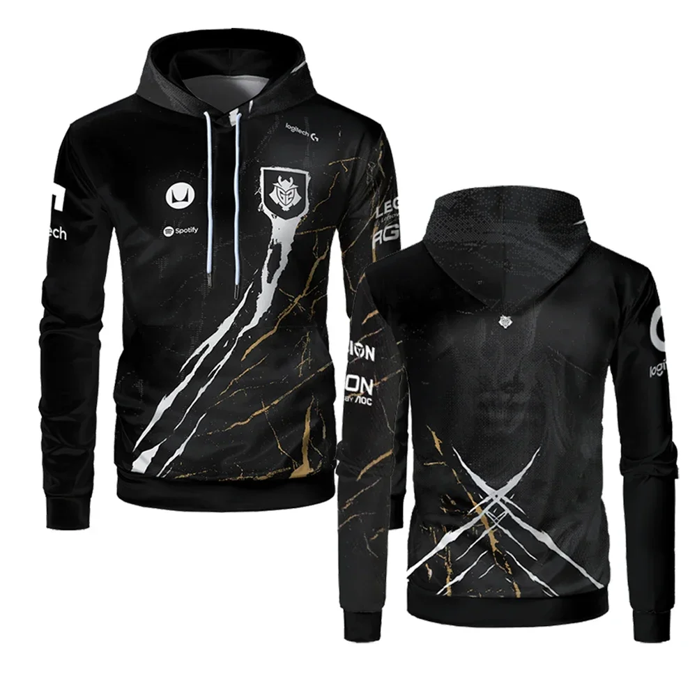 Мужская Толстовка G2 Cyber Sports Team 2024 LEC CSGO Dota2 Джерси Для Игровых Соревнований