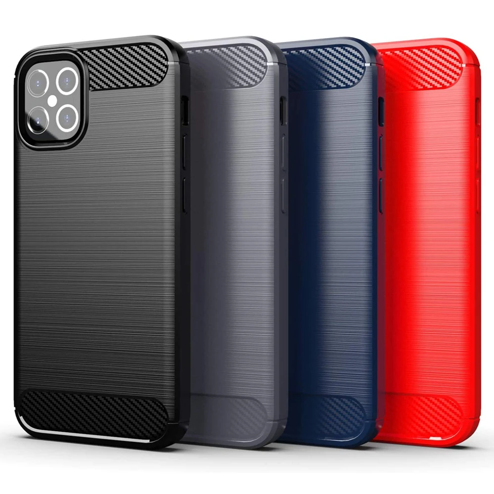 

Soft TPU Phone Case For Apple iPhone 12 Mini 11 Pro Max X XR XS Max Protective Rubber Bumper Cover For 6 7 8 Plus SE 2020