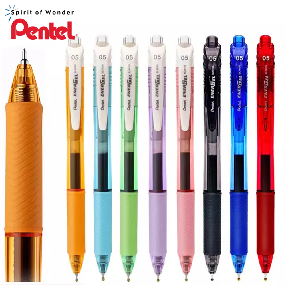 

Японская гелевая ручка Pentel BLN105, большая емкость, наконечник с полуиглами, 0,5 мм, гладкие и быстросохнущие школьные принадлежности, офисные принадлежности