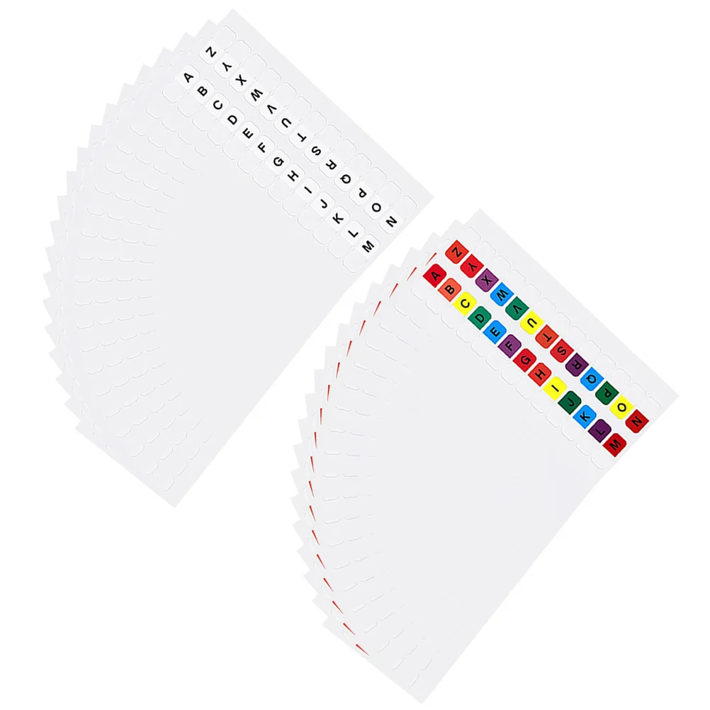 

20 Sheets Index Sticker Sticky Memo Pad Bible Notes Tabs Books Page Markers Waterproof Letter Stickers Flags