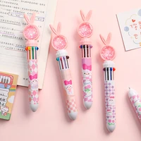 cute bunny ears ballpoint pen 10 colors chunky ballpoint pen kawaii rollerball pen school office supply gift stationery