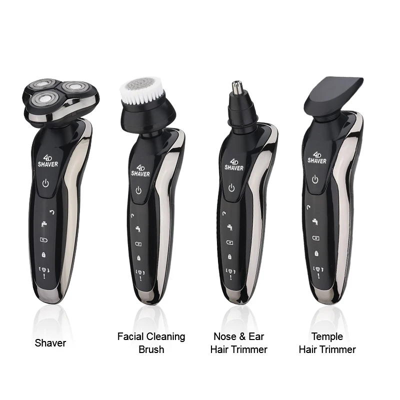 

4 in 1 Electric Shaver For Men Men's Shaver Shaving Machine Men Electric Razor Smart Rechargeable Shaver Razor Washable