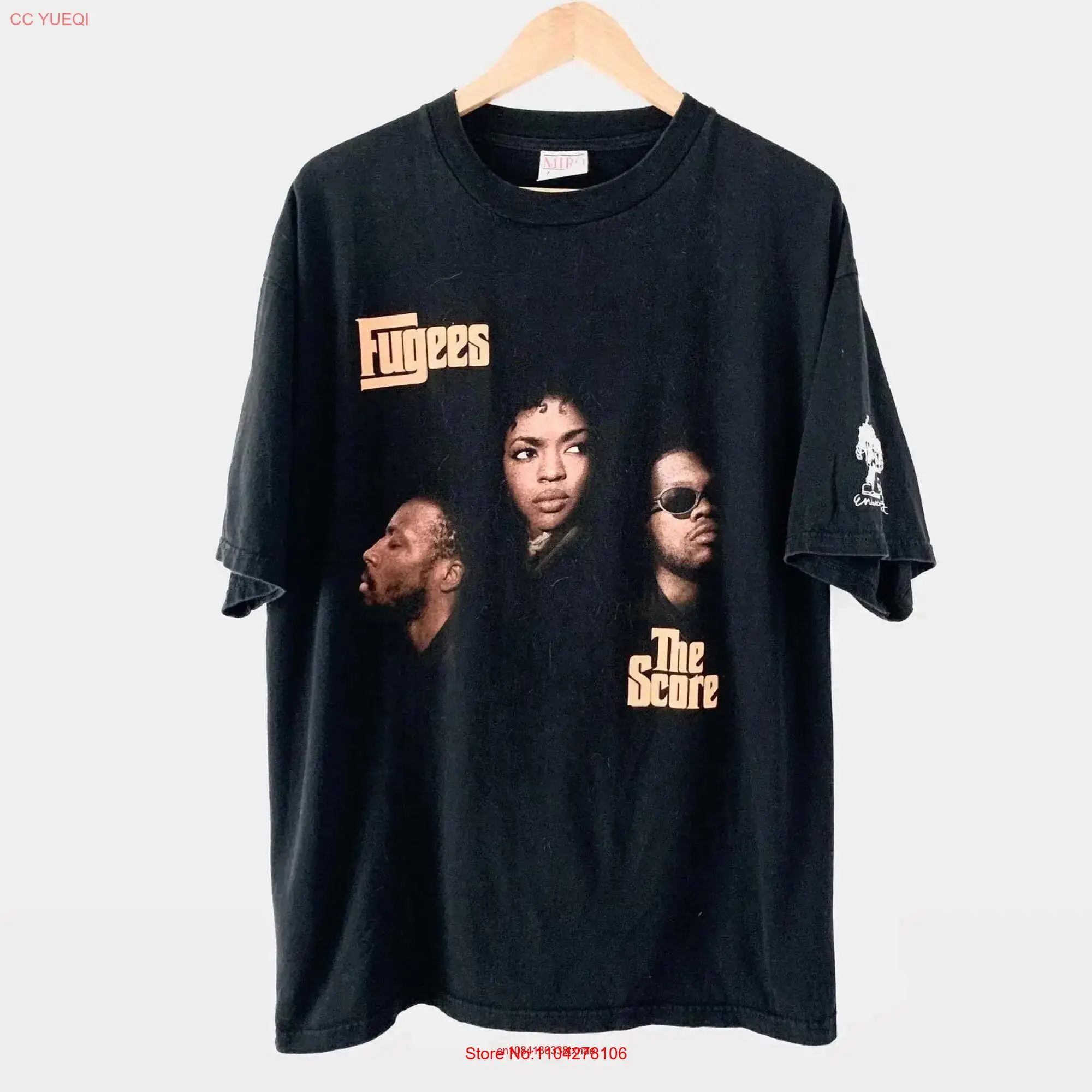 1996 Fugees Vintage Tour Хип-Хоп Рэп Футболка 90-х 1990-х годов Lauryn Hill Wyclef Jean с длинными или