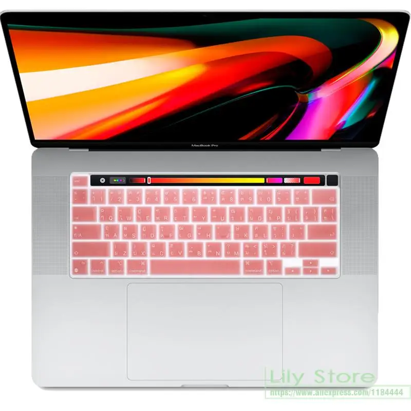 Силиконовый чехол для клавиатуры Macbook Pro 16 2020 модель A2141 M1 A2338 A2251 A2289 защита США |