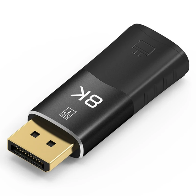 

8K Displayport-HDMI-совместимый конвертер 4K/120Hz Male для MINI DP-Female HD TV Cable Video Adapter