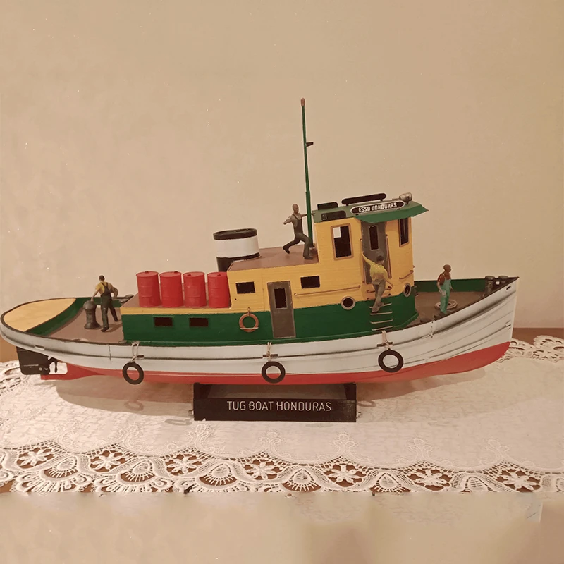 

1/24 Fishing Boat Kit 3D Printing 64cm Assembled Boat Model Kit Can Be Modified RC Version