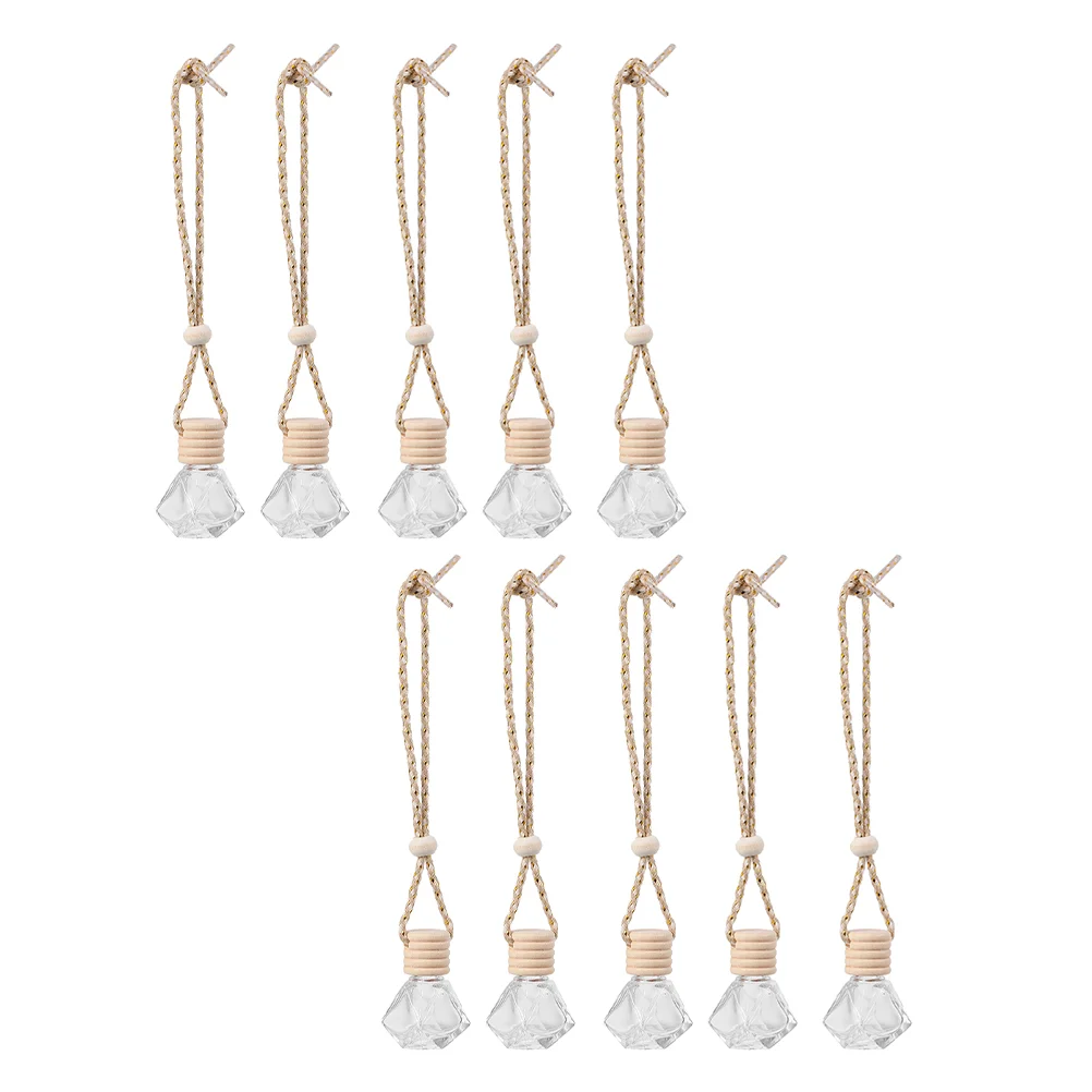 

10pcs Creative Practical Durable Car Bottles Pendants Car Perfume Pendants for Auto Car Home
