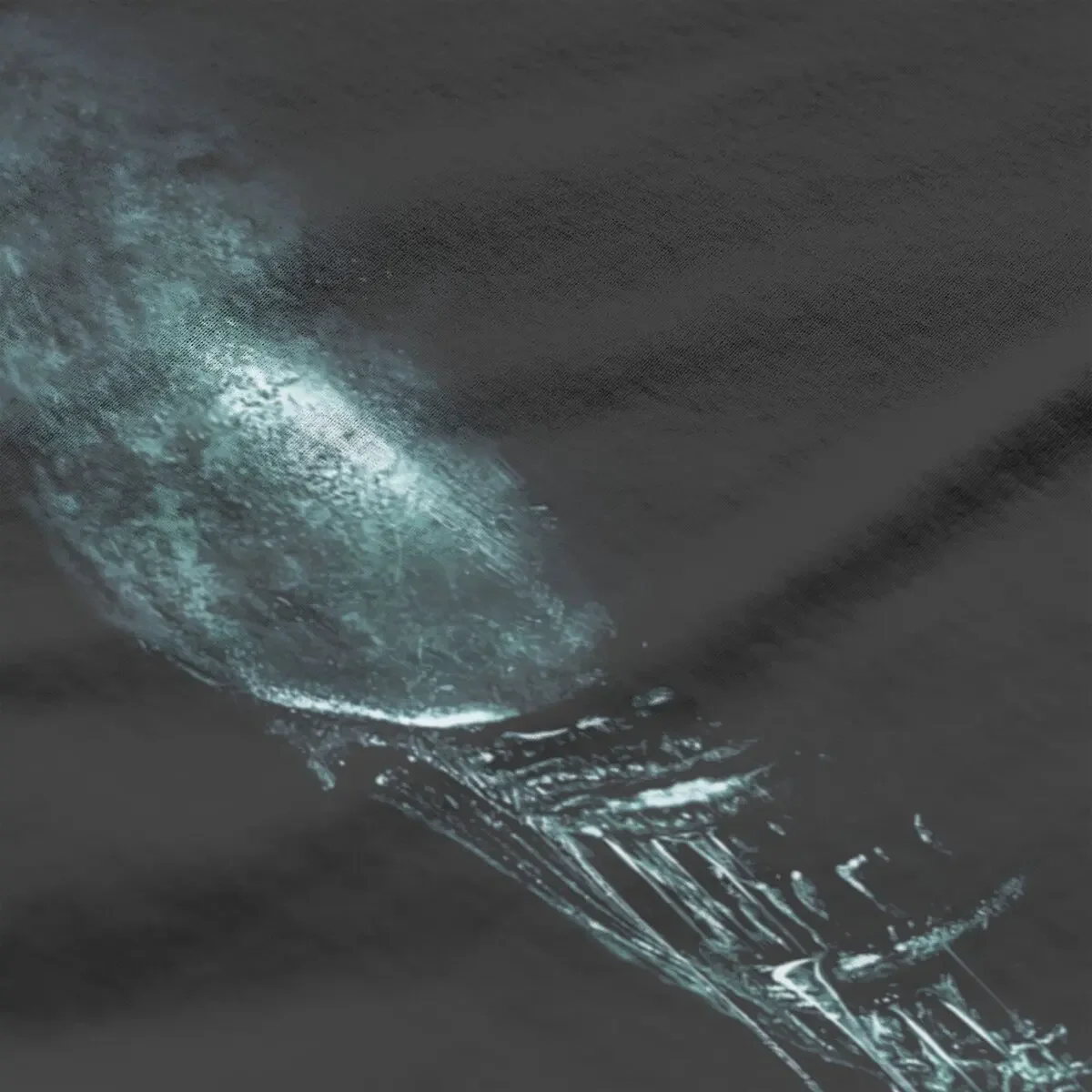 Футболка из чистого хлопка с изображением инопланетянина темного космоса