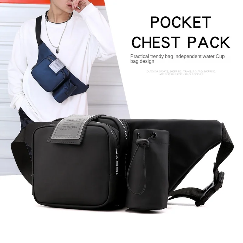 

Casual Outdoor Waist Bag Men's Chest Pack Sports Travel Messenger Bag Multifunctional Waterproof Waist Bag Backpack