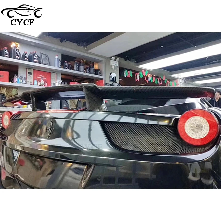 Задняя крышка автомобиля из углеродного волокна для Ferrari 458 спойлер крыло