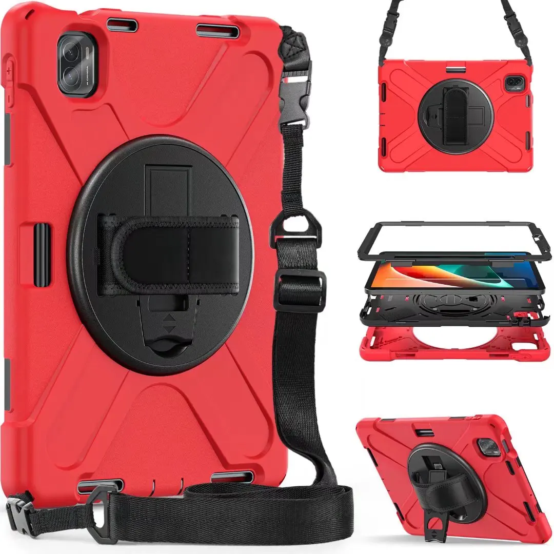 

Чехол для MiPad 5 11 "с держателем для карандашей и плечевым ремнем, сверхпрочный защитный чехол для Xiaomi Mi Pad 5 Pro 5Pro 2021 11 дюймов с ручкой