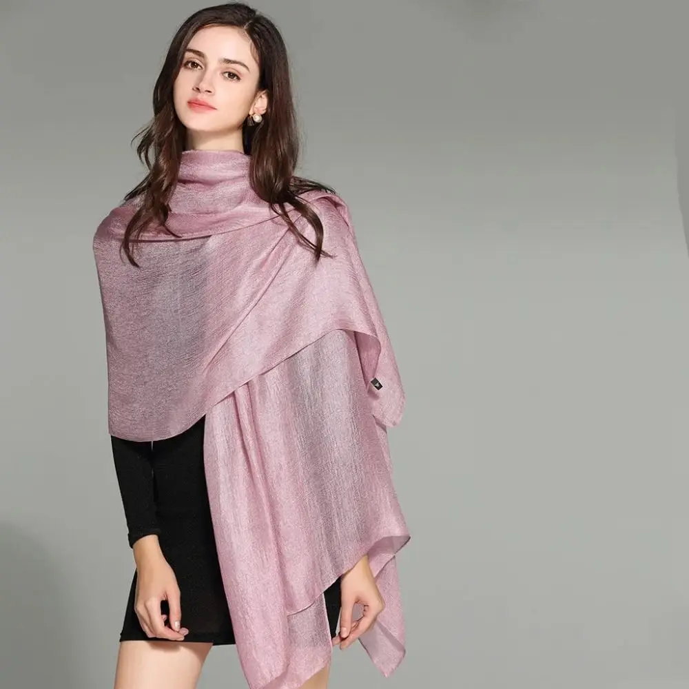 Женский однотонный шарф весна лето осень зима модный платок Женская