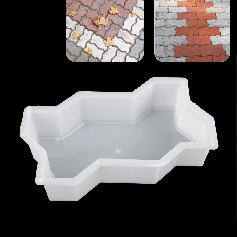 

DIY Paving Brick Mould Waves Shaped Walk Maker Reusable Concrete Path Maker Mold Stepping Stone Paver For Lawn Yard Garden