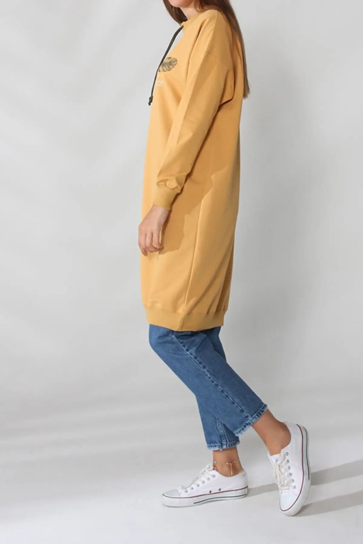 

Combing PRINTED TUNIC P51910 Women Muslim Sweatshirt 2021 Fashion