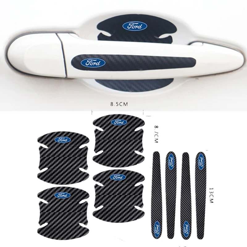 

Car Door Carbon Fiber Sticker Scratches Resistant Protection Film For Ford focus 2 3 mk2 mk3 ranger fiesta fusion kuga monde