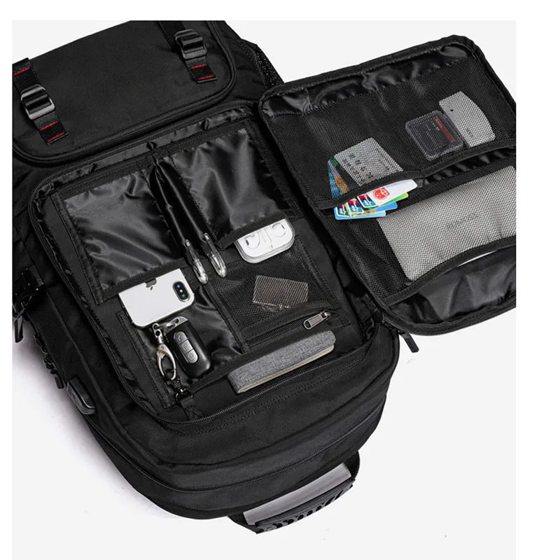 YIFANGZHE Travel Backpack 60L 80L Larg Capacitiy,  Premium Nylon Backpack with USB Port Charging and Shoes Pocket