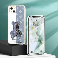 bandai disney cartoon shockproof phone case with lanyard for iphone 13 12 11 pro mini xs max 8 7 plus x xr silicone soft cover