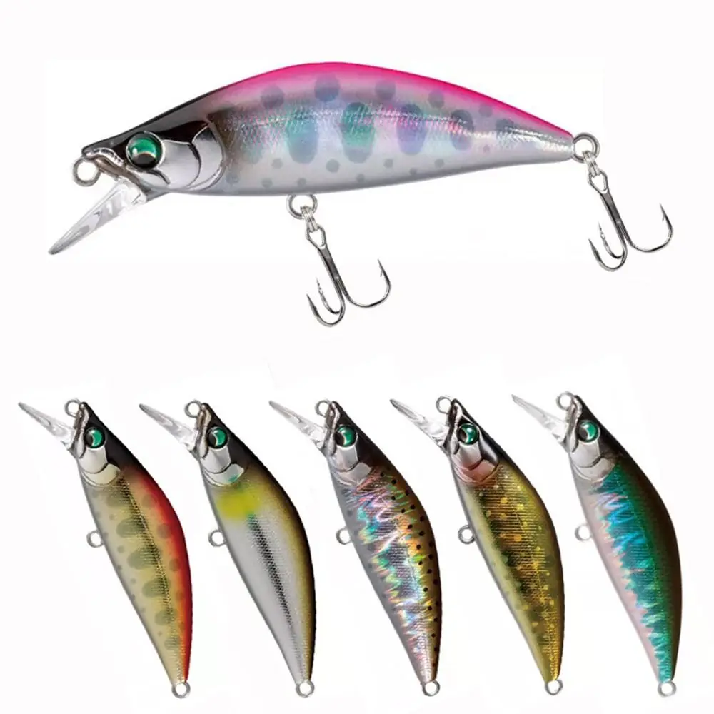 

5.2g 50mm New Minnow Fishing Lures Wobblers Crankbaits Jerkbaits Artificial Hard Baits Hooks 3D Eyes for Fishing Carp Pesca Isca