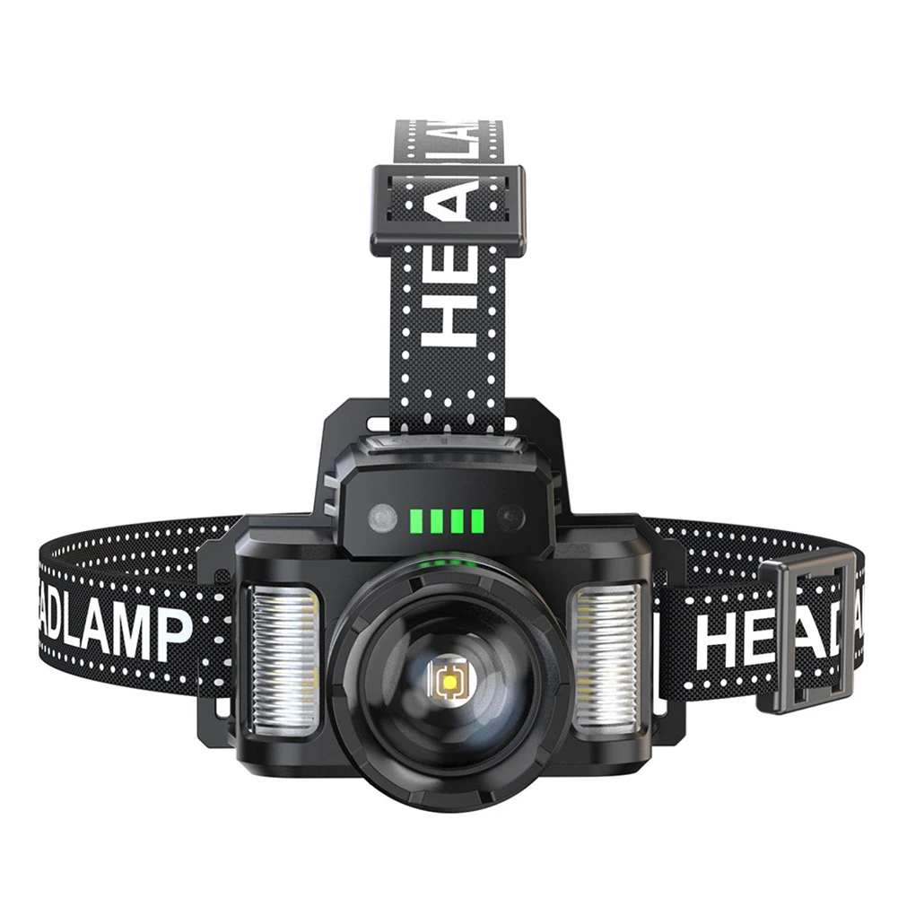 

USB Rechargeable Head Flashlights 3 Lighting Modes Head Torch Light Waterproof Emergency for Outdoor Camping for Cycling Running