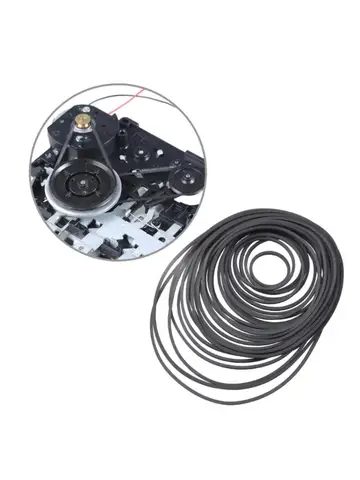 Набор из 30 квадратных ремней резиновые ремни шириной 1,2 мм для ремонта и технического обслуживания кассета 30-135 мм