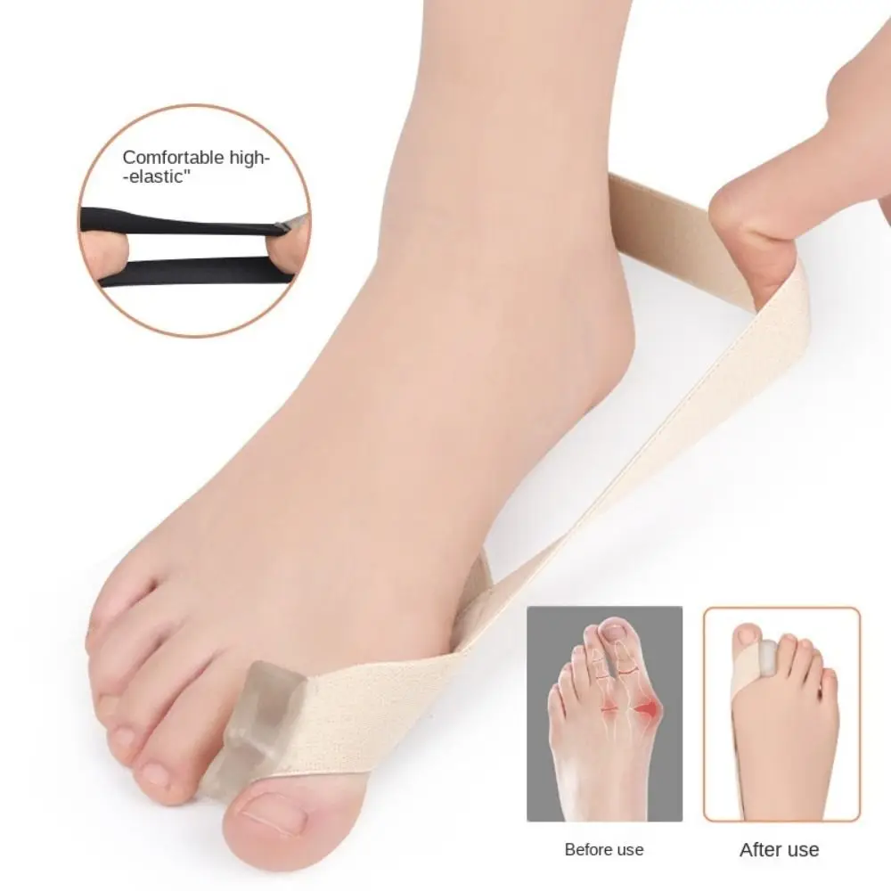 

Разделитель для большого пальца ноги, 1 шт., корректор вальгусной деформации, эластичная полоска для ног, корректор для большого пальца ноги