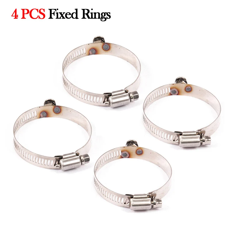 

2 шт. выхлопная труба среднего звена мотоцикла, теплозащитная крышка 302S, зажимы, фиксатор, фиксированное кольцо, теплоизоляция, противоожоговой глушитель