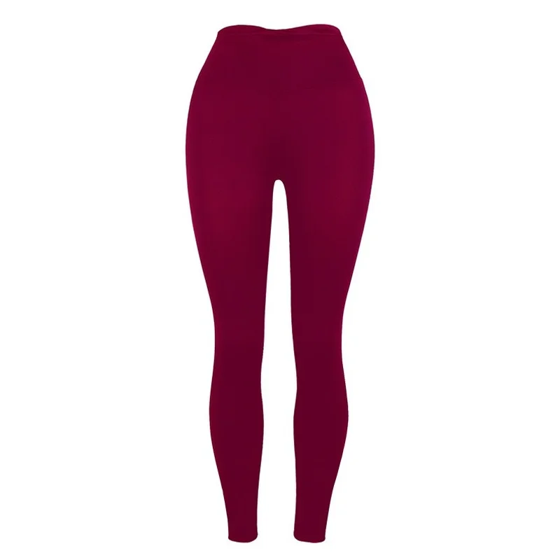 European American Women's Hip Lift Pants Slim Leggings Stretch Solid Color Yoga Pants Sweatpants