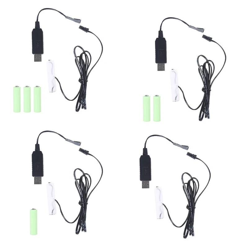 110 см USB-кабель питания для батареи типа АА замена 1-4x 1 5 В игрушки Прямая поставка