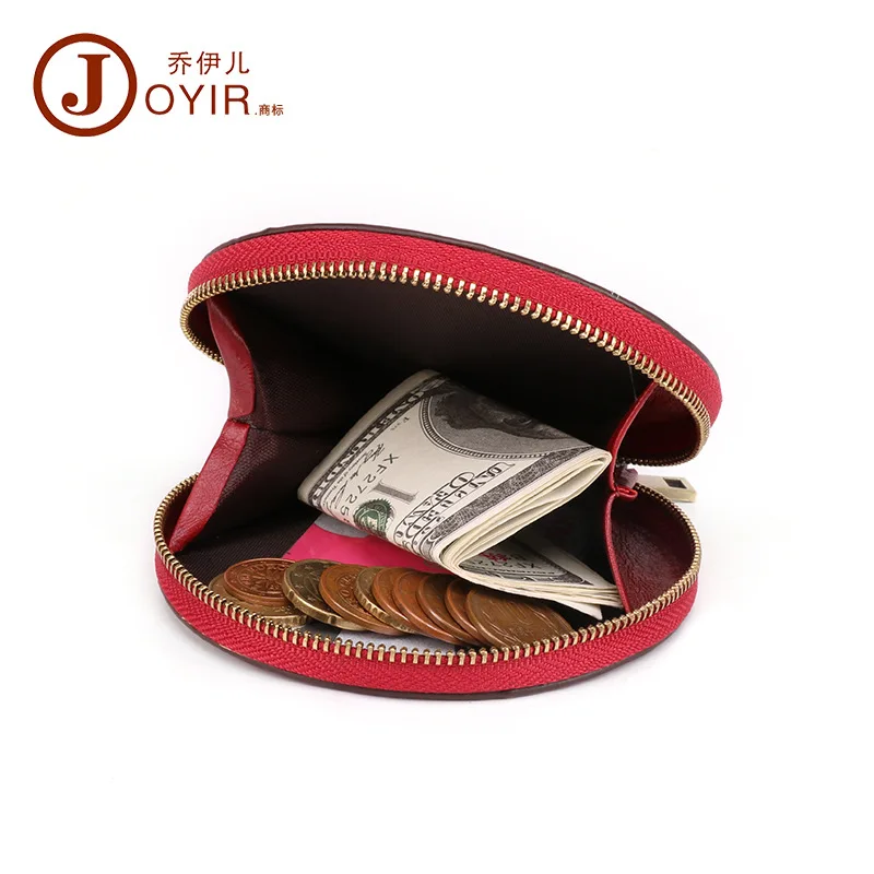 Cute Little Zero Wallet Vintage Genuine Leather Round Storage Headband Layer Cowhide Casual Handheld Small Wallet