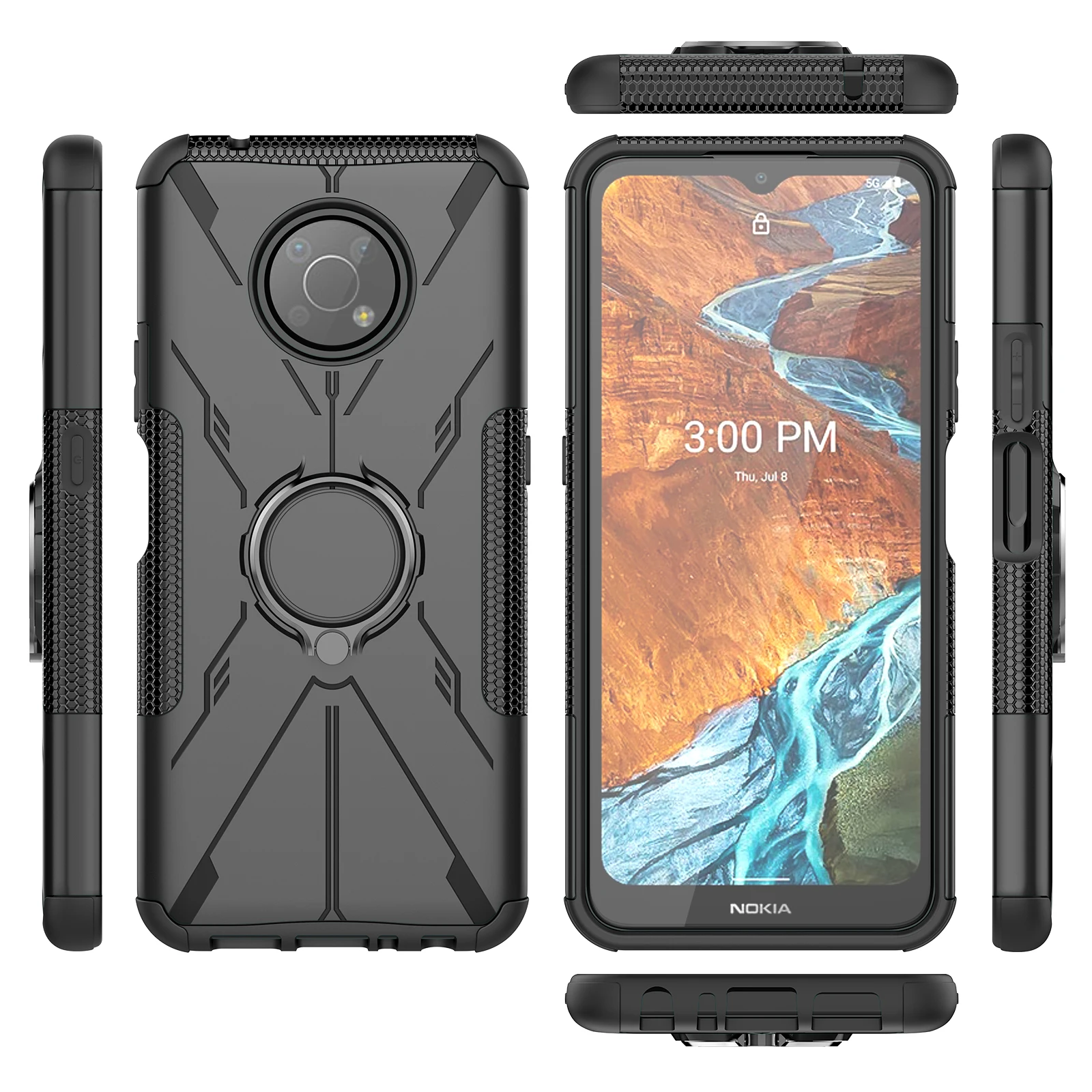 Бронированный чехол для Nokia C10 C20 G300 G20 G10 C30 5 4 2 3 Защитная пленка экрана