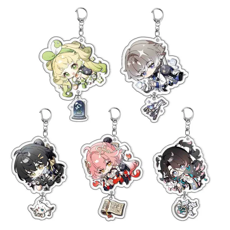 Игра Wuthering Waves YUANWU Jiyan Yangyang брелок акриловый кулон рюкзак ювелирные изделия