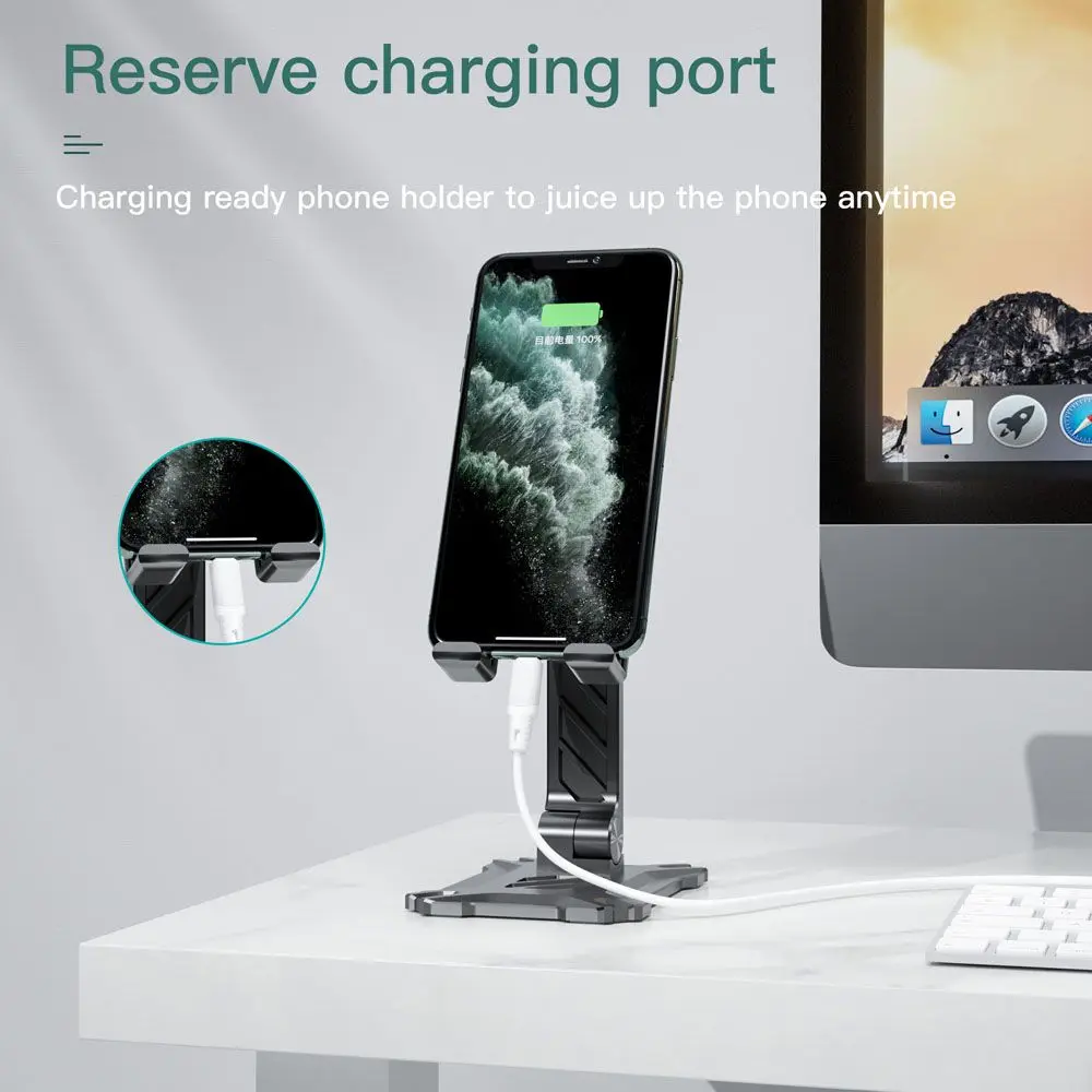 

Creative Simple Mobile Phone Bracket Retractable Folding Suitable For Smartphone Portable Metal Cell Phone Holder Tablet Holder