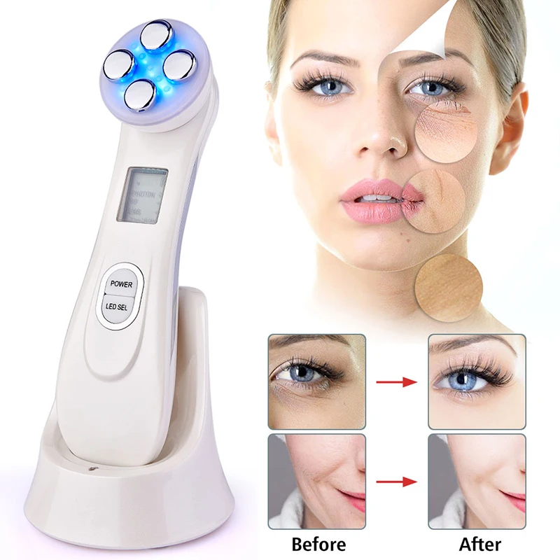 Beauty Skin Facial Face Shaping Wrinkles Remove Beauty Device Massager Products Cosmetic Instrument Red Light Therapy