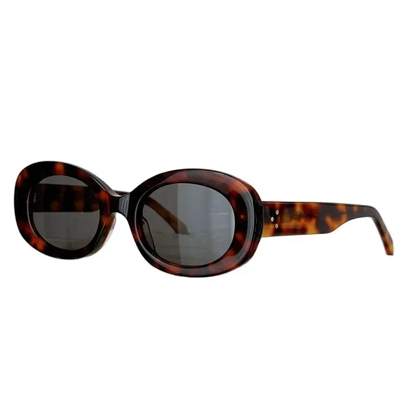 2023 top quality Retro Leopard plate sun glasses women must drive business glasses
